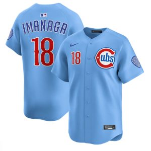 Chicago Cubs #18 Sh¨Âta Imanaga Blue 2024 25 2nd Alternate Limited Stitched Jersey