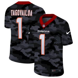 Miami Dolphins #1 Tua Tagovailoa 2020 Camo Limited Stitched Jersey