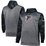 Atlanta Falcons Heather Charcoal Big Tall Camo Pullover Hoodie