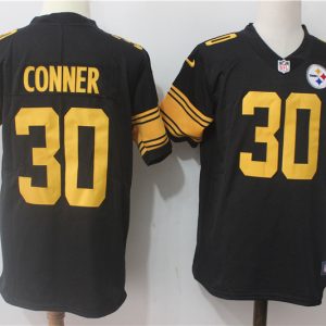 Pittsburgh Steelers #30 James Conner Black Stitched Limited Rush Nike Jersey