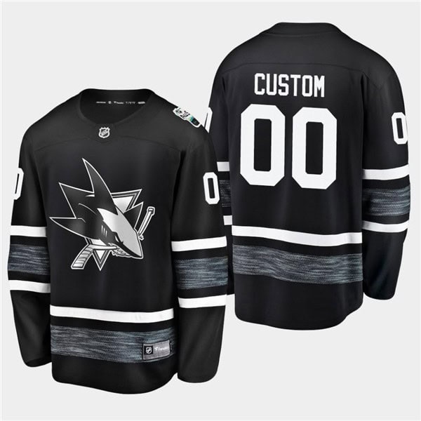 Adidas San Jos Sharks Custom 2019 NHL All Star Black Stitched Jersey