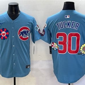 Chicago Cubs #30 Kyle Tucker Blue 2025 Tokyo Series 2nd Alternate Limited Stitched Jersey