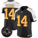 Pittsburgh Steelers #14 George Pickens Black F.U.S.E. DMR Patch Untouchable Limited Stitched Jersey