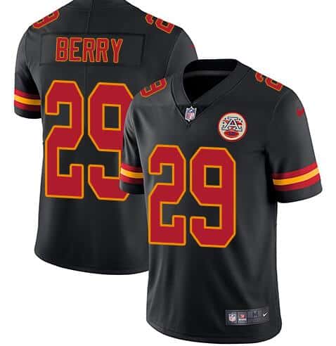 Kansas City Chiefs #29 Eric Berry Limited Black Rush Vapor Untouchable Nike Jersey