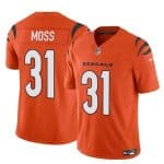 Cincinnati Bengals #31 Zack Moss Orange 2024 F.U.S.E. Vapor Untouchable Limited Stitched Jersey