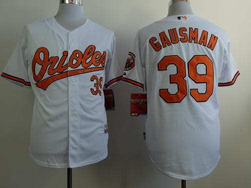 Orioles #39 Kevin Gausman White Cool Base Stitched Jersey