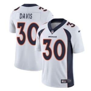Denver Broncos #30 Terrell Davis White Vapor Untouchable Limited Stitched Jersey