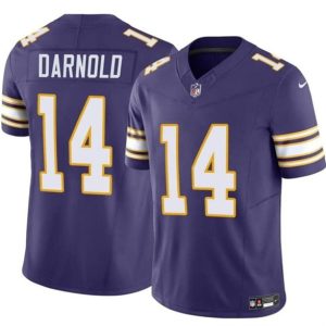 Minnesota Vikings #14 Sam Darnold Purple 2024 F.U.S.E. Throwback Vapor Untouchable Limited Stitched Jersey