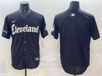 Cleveland Guardians Blank Black Gothic Vapor Premier Limited Stitched Jersey