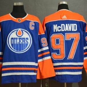 Edmonton Oilers #97 Connor McDavid Royal Stitched Jersey