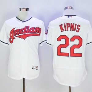 Indians #22 Jason Kipnis White Flexbase Authentic Collection Stitched Jersey