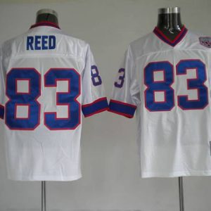Mitchell Ness Bills #83 Andre Reed White Stitched Throwback Jersey
