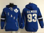 Toronto Maple Leafs #93 Doug Gilmour Blue Old Time Heidi Hoodie NHL Hoodie