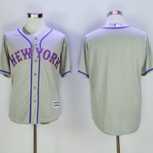 Mets Blank Grey New Cool Base Stitched Jersey