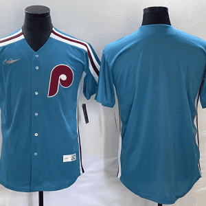 Philadelphia Phillies Blank Blue Cool Base Stitched Jersey