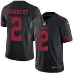 49ers #2 Blaine Gabbert Black Stitched Limited Rush Nike Jersey