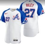 Atlanta Braves #27 Austin Riley White 2023 City Connect Flex Base Stitched Jersey