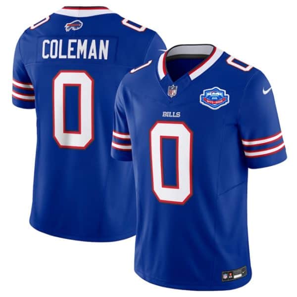 Buffalo Bills #0 Keon Coleman Blue 2025 F.U.S.E. With Farewell Patch Vapor Untouchable Limited Stitched Jersey