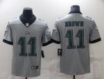 Philadelphia Eagles #11 A. J. Brown Gray Vapor Untouchable Limited Stitched Jersey