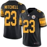 Steelers #23 Mike Mitchell Black Stitched Limited Rush Nike Jersey