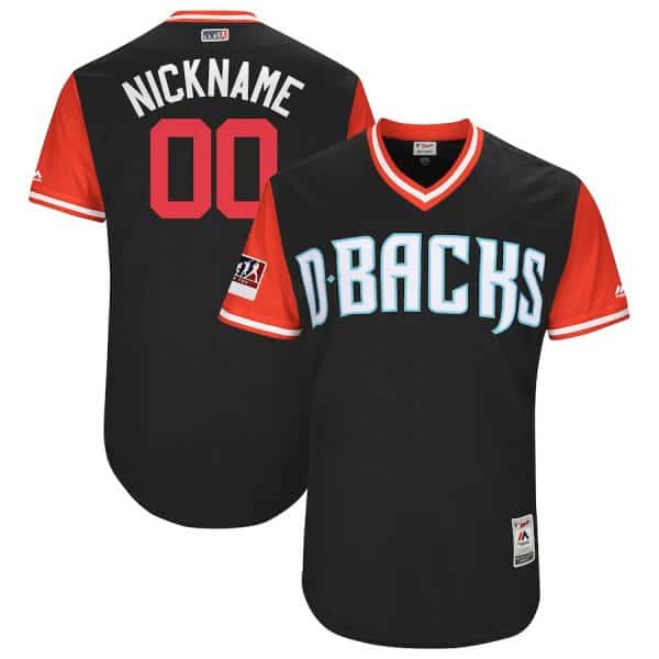 Arizona Diamondbacks Majestic Black Red 2018 Players' Weekend Pick-A-Player Roster Stitched Jersey