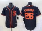 San Francisco Giants #26 Matt Chapman Black Cool Base Stitched Jersey
