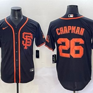 San Francisco Giants #26 Matt Chapman Black Cool Base Stitched Jersey