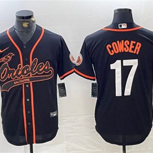 Baltimore Orioles #17 Colton Cowser Black Cool Base Stitched Jersey
