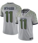 Seattle Seahawks #11 Jaxon Smith-Njigba Gray 2025 F.U.S.E. ¡°Rivalries¡± Vapor Untouchable Limited Football Stitched Jersey