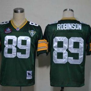Mitchell And Ness Packers #89 Dave Robinson Green Throwback Stitched Jersey
