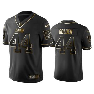 New York Giants #44 Markus Golden Black Gold Stitched Jersey