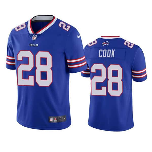 Buffalo Bills #28 James Cook Blue Vapor Untouchable Limited Stitched Jersey