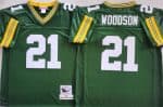Green Bay Packers #21 Charles Woodson Green Throwback Stitched Football Jersey