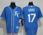 Royals #17 Wade Davis Royal Blue Flexbase Authentic Collection Stitched Jersey