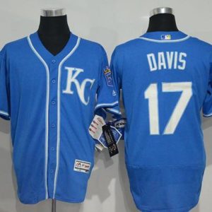 Royals #17 Wade Davis Royal Blue Flexbase Authentic Collection Stitched Jersey