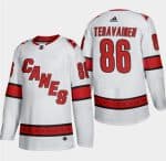 Carolina Hurricanes #86 Teuvo Teravainen White Stitched Jersey