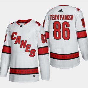 Carolina Hurricanes #86 Teuvo Teravainen White Stitched Jersey