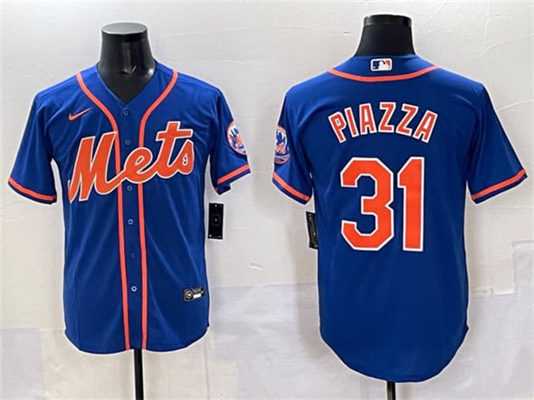 New York Mets #31 Mike Piazza Blue Cool Base Stitched Jersey