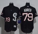 White Sox #79 Jose Abreu Black New Flexbase Authentic Collection Stitched Jersey