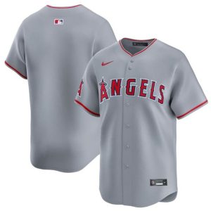 Los Angeles Angels Blank Gray Away Limited Stitched Jersey