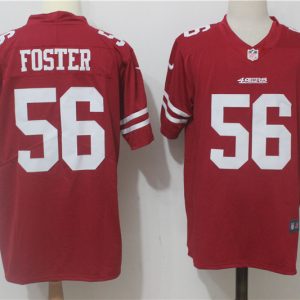 San Francisco 49ers #56 Reuben Foster Red Team Color Stitched Vapor Untouchable Limited Nike Jersey