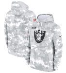 Las Vegas Raiders 2024 Arctic Camo Salute To Service Club Fleece Pullover Hoodie