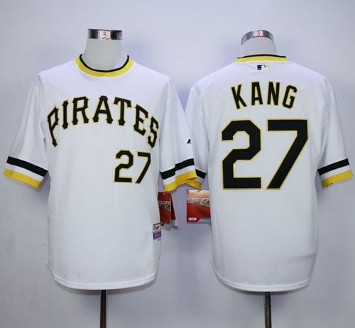 Pirates #27 Jung-Ho Kang White Alternate 2 Cool Base Stitched Jersey