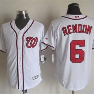 Nationals #6 Anthony Rendon White New Cool Base Stitched Jersey