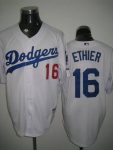 Los Angels Dodgers #16 Andre Ethier Stitched White Jersey