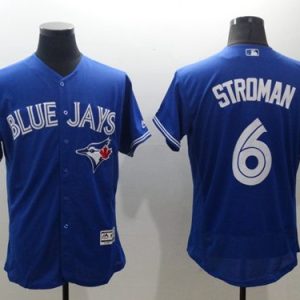 Blue Jays #6 Marcus Stroman Blue Flexbase Authentic Collection Stitched Jersey