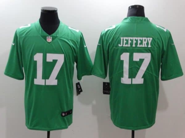 Philadelphia Eagles #17 Alshon Jeffery Green Throwback Vapor Untouchable Limited Stitched Jersey