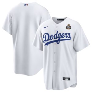 Los Angeles Dodgers Blank White 2024 World Series Cool Base Stitched Jersey