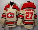 Canadiens #27 Alex Galchenyuk Cream Sawyer Hooded Sweatshirt Stitched Jersey