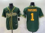 Green Bay Packers #1 Micah Parsons Green Cool Base Stitched Jersey